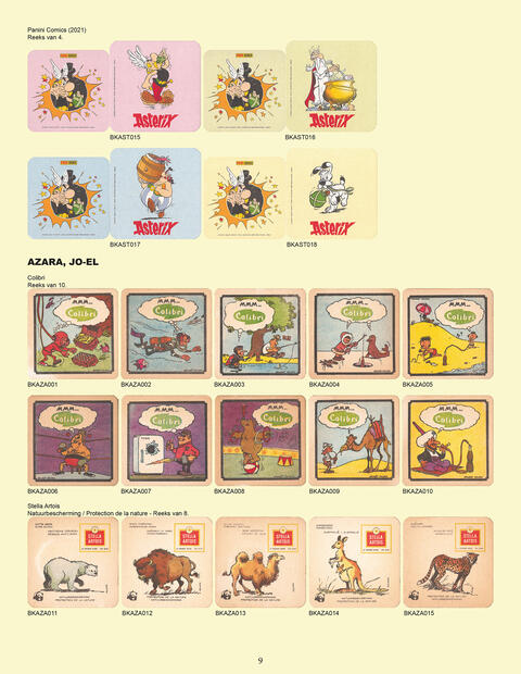 Strip Bierviltjes Catalogus