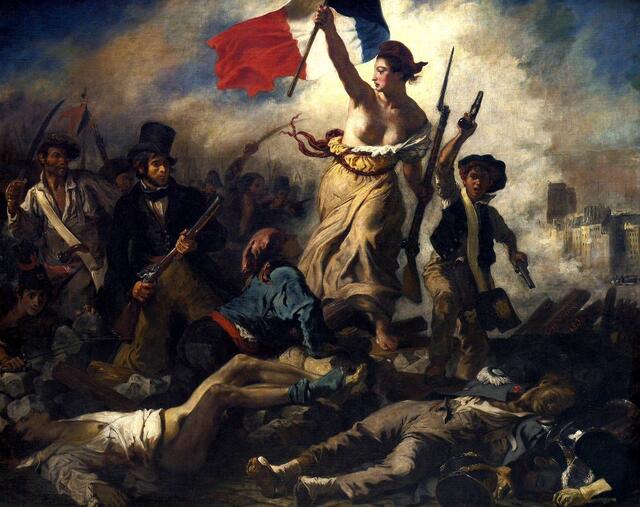 Eugène Delacroix - De Vrijheid Leidt het Volk