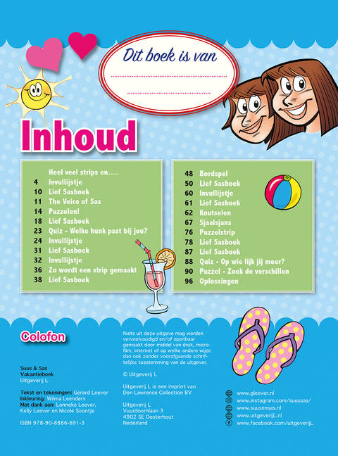 Suus & Sas: Vakantieboek