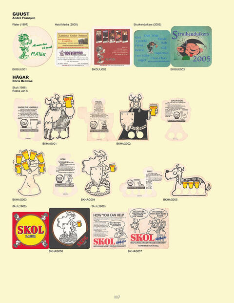 Strip Bierviltjes Catalogus