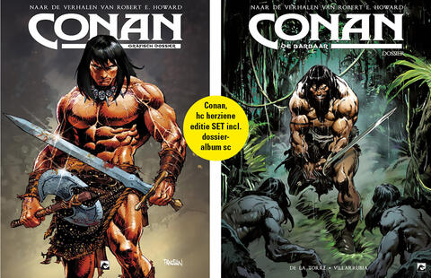 Conan de Barbaar 1-2 + dossieralbum (pakket)